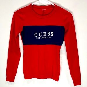 Guess embroidered crew neck women’s sweater